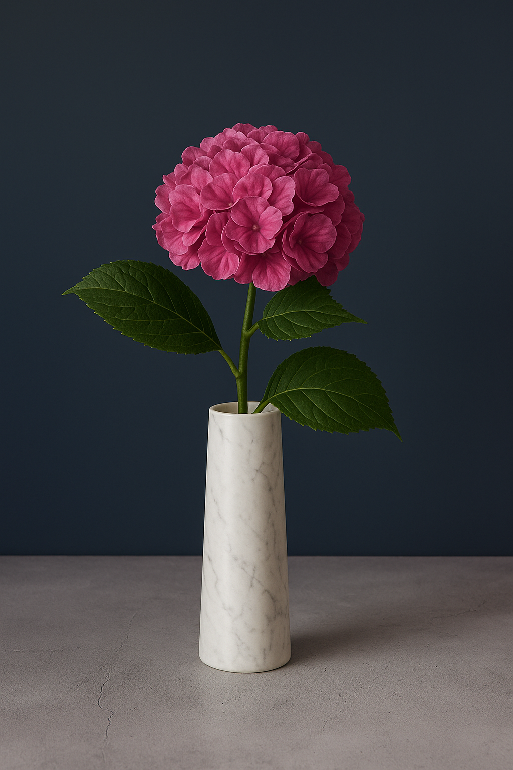 Pink Silk Hydrangea stem 60 cm – Soft Touch, Lifelike & Elegant