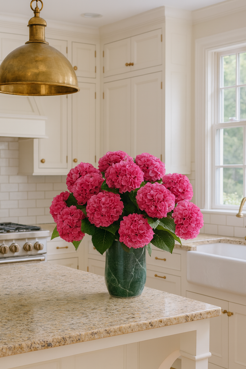 Silk Hydrangea stem 60 cm – Soft Touch, Lifelike & Elegant