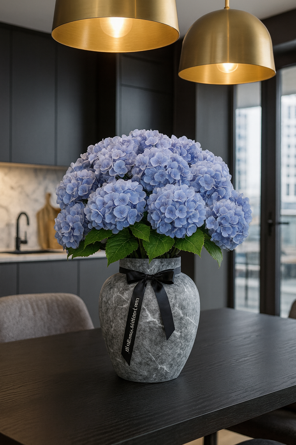 Silk Hydrangea stem 60 cm – Soft Touch, Lifelike & Elegant